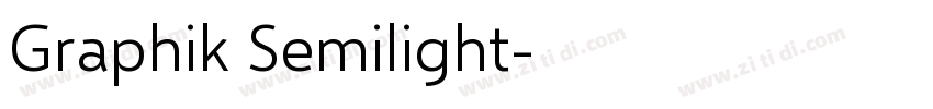 Graphik Semilight字体转换
